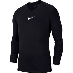 Nike Dry Park First Layer Longsleeve Shirt  Thermoshirt - Maat 128  - Unisex - zwart