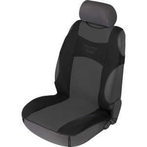 Stoelhoezen set auto - universele autostoelhoezen - 5 stoelen - Zwart grijs - met hoofdsteun hoes