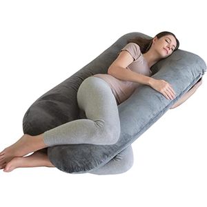 Zwangerschapskussen / Pregnancy Pillow - Breastfeeding Baby & Full Body for Sleeping \ Voedingskussen - Zijslaapkussen - Lichaamskussen - Body Pillow