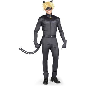 VIVING COSTUMES / JUINSA - Miraculous zwarte kat kostuum voor volwassenen - Small