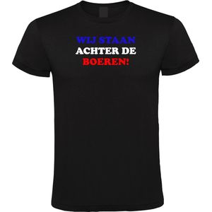 Klere-Zooi - Wij Staan Achter De Boeren - Heren T-Shirt - XL