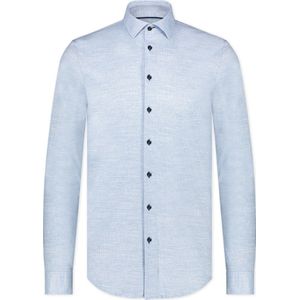 Blue Industry - Overhemd Print Lichtblauw - Heren - Maat 43 - Slim-fit