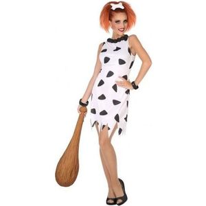 Holbewoonster Wilma - verkleed kostuum dames - carnavalskleding - voordelig geprijsd 42/44