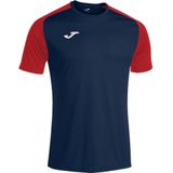 Joma Academy IV Shirt Korte Mouw Heren - Marine / Rood | Maat: L