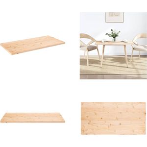vidaXL Tafelblad rechthoekig 110x55x2,5 cm massief grenenhout - Tafelblad - Tafelbladen - Vervangend Tafelblad - Vervangend Houten Tafelblad