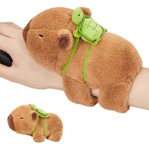 Capybara Plush Toy - 23 cm Capybara met Tortoise Backpack - Knuffeldier voor Meisjes en Jongens (met Schildpadden)