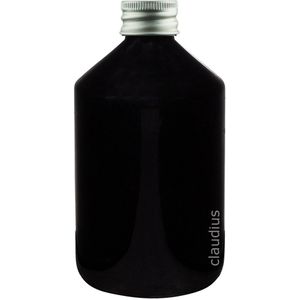 Lege Plastic Fles 500 ml zwart met Aluminium dop - set van 10 stuks - navulbaar - leeg