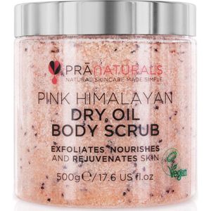 Roze Himalaya Zout Bodyscrub 500g - Natuurlijke Scrub Rijk aan Mineralen & Vitamines, Verfrist en Verjongt de Huid