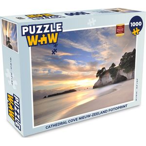 Puzzel Cathedral Cove Nieuw-Zeeland fotoprint - Legpuzzel - Puzzel 1000 stukjes volwassenen