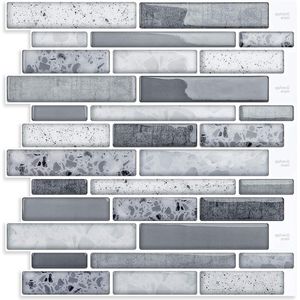 Peel en Stick Baksteen Keuken Backsplash Tegels - Zelfklevend Waterdicht Wandpaneel - Steen Ontwerp - 30 x 30 cm Zelfklevende tegels