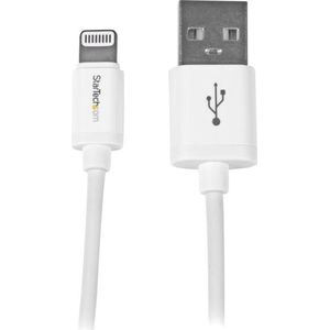 StarTech.com 1 m witte Apple 8-polige Lightning-connector-naar-USB-kabel