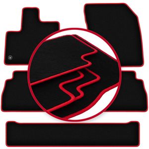 CARLUX-RED automatten voor: Peugeot Rifter 7-zitter (2018-)