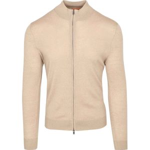 Suitable Cardigan Merino Sand - Maat XL - Heren