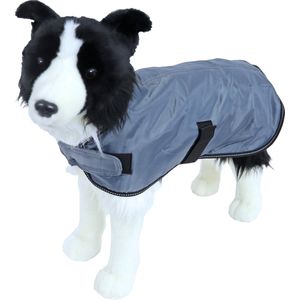 Boony Dog fashion - Hondenjas basic waterproof - Kleur: grijs - 35 cm.