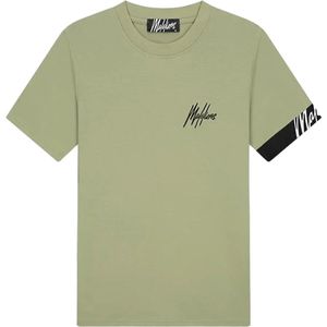 Malelions captain t-shirt 2.0 in de kleur groen.