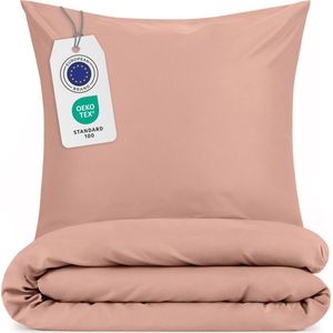 Blumtal Evolon® Dekbedovertrek met Kussensloop - Anti-Allergisch - Tegen huisstofmijt - 155 x 220 cm - 1 Kussensloop 40 x 70 cm - Roze