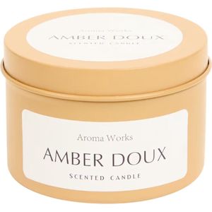 Geurkaars in trendy blik - Geurkaars Amber Doux - Scented Candle