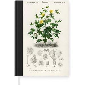 Notitieboek - Schrijfboek - Plant - Bloem - Botanica - Notitieboekje klein - A5 formaat - Schrijfblok