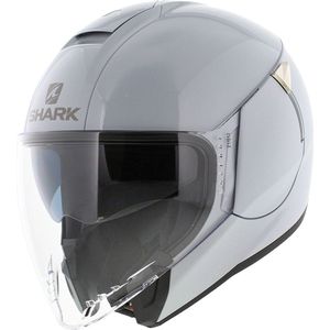 Shark Citycruiser Dual Blank White Silver Glossy W01 XS - Maat XS - Helm