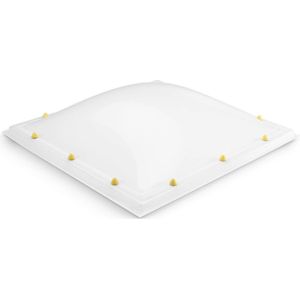 Skylux acrylaat lichtkoepel 3-wandig - opaal 1400 x 1400 mm