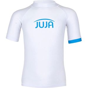 JUJA - UV Zwemshirt voor kinderen - korte mouwen - Solid - Wit - maat 158-164cm (13-14 jaar)