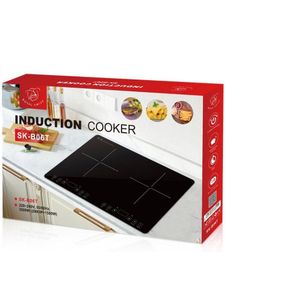 Royal Swiss ® - Inductie Kookplaat - Vrijstand - 2 pits - Elektrische kookplaat - 2000 + 1500W - Touch control