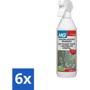 HG - Kroonluchterreiniger - Streeploze Schoonmaak - 500 ml - Voordeelverpakking - 6 stuks