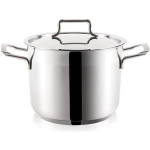 Kookpan Edelstaal met Deksel ANETT 24 cm, 8 l - Kookpot - Soeppan