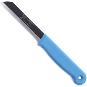 Solingen Schilmesje - RVS Glad - 18,5 cm met ""Blade Cover"" - Turquoise