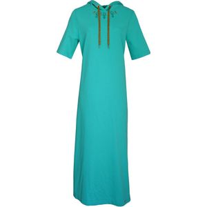 Verysimple • maxi sweater jurk in turquoise • maat S (IT42)