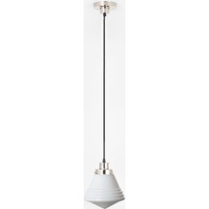 Art Deco Trade - Hanglamp aan snoer Luxe School Small 20's Nikkel