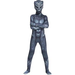 Superheldendroom - Black Panther - 128/134 (7/8 Jaar) - Verkleedkleding - Superheldenpak