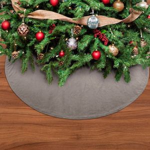 LUMI - Kerstboomrok - Ø120 cm - velvet - Driftwood - taupe