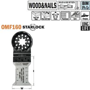 CMT - Multitoolzaagblad voor hout met spijkers, 35mm - Zaagblad - Zagen - Hout - 5 Stuk(s)