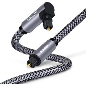 Sounix Toslink Optical Cable - 2 meter - Digitale Optische Audio Kabel - toslink audio- Optische kabel