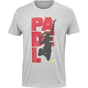 Babolat TEAM padel unisex shirt - grijs/zwart/rood - maat XXL