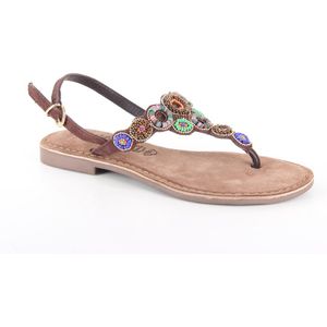 Lazamani Dames Sandalen 75.314 Brown Multi Maat 37