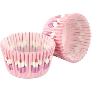Cupcake vormpjes, 32 Stuks, Roze - Tala