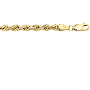 The Jewelry Collection Ketting Koord 3,9 mm - Geelgoud