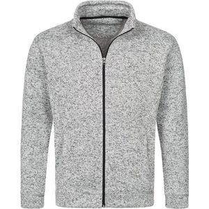 Stedman Knit Fleece Jacket S5850 - Light Grey Melange - XXL