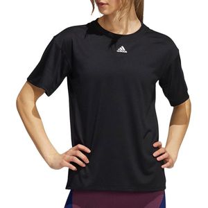 adidas - Training 3S AEROREADY Tee - Zwart Sportshirt Dames - M - Zwart