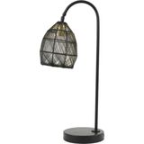 Light & Living Tafellamp Meya - Zwart - 23x18x60cm - Modern