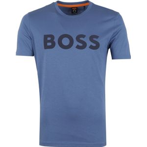 Hugo Boss - T-shirt Thinking Responsible Blauw - Heren - Maat XL - Regular-fit