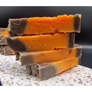Natuurlijke Zeep Tablet Cinnamon & Orange - Olive Oil - Soap - Kaneel & Sinaasappel - Blok Zeep - Zeepblok - Handmade