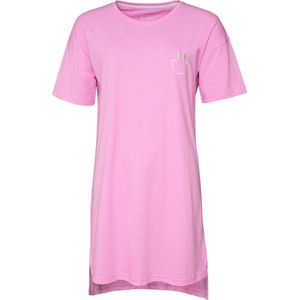 By Louise Dames Nachthemd Korte Mouw Roze - Maat XL | Big shirt | Slaaphemd