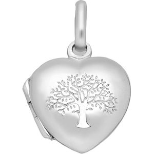 La Rosa Princesa Hart Medaillon met levensboom Zilver - Tree of Life