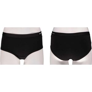 Apollo Dames Hipster Bamboo Basic Zwart L 2 stuks