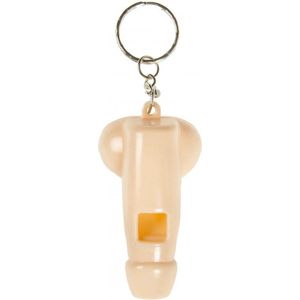 Lg-imports Sleutelhanger Fluitje Penis 6 X 3 Cm Beige