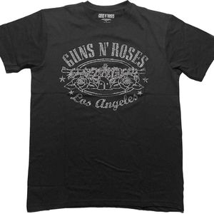 Guns N' Roses - LA Logo Heren T-shirt - S - Zwart