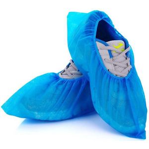 Schoenhoesjes - Schoenovertrek - Schoenhoezen - Overschoenen - Wegwerp - One size - Blauw - 100 stuks